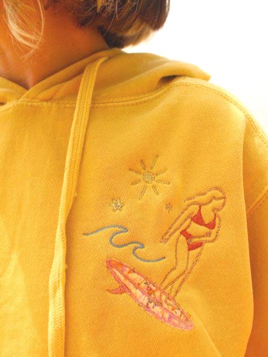 Girls Who Surf Embroidered Hoodie