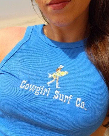 Custom Cowgirl Surf Co. Embroidered Tank
