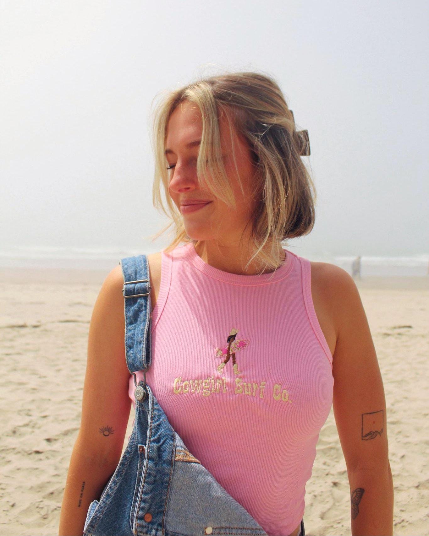 Custom Cowgirl Surf Co. Embroidered Tank