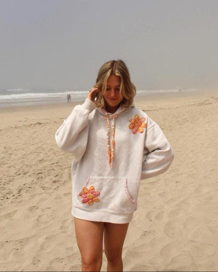 Flower Child Embroidered Hoodie