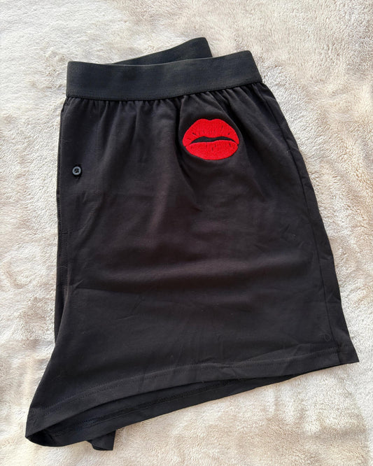 Custom Embroidered YOUR KISS on Men's Boxers