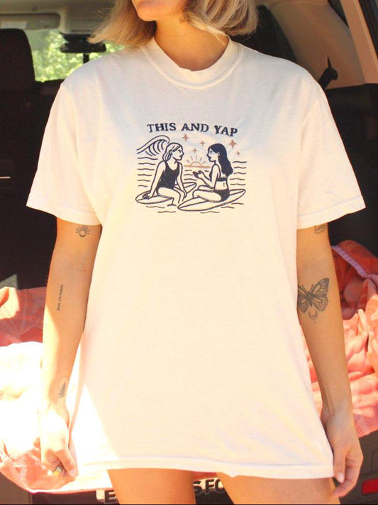 This and Yap Embroidered Surf Tee